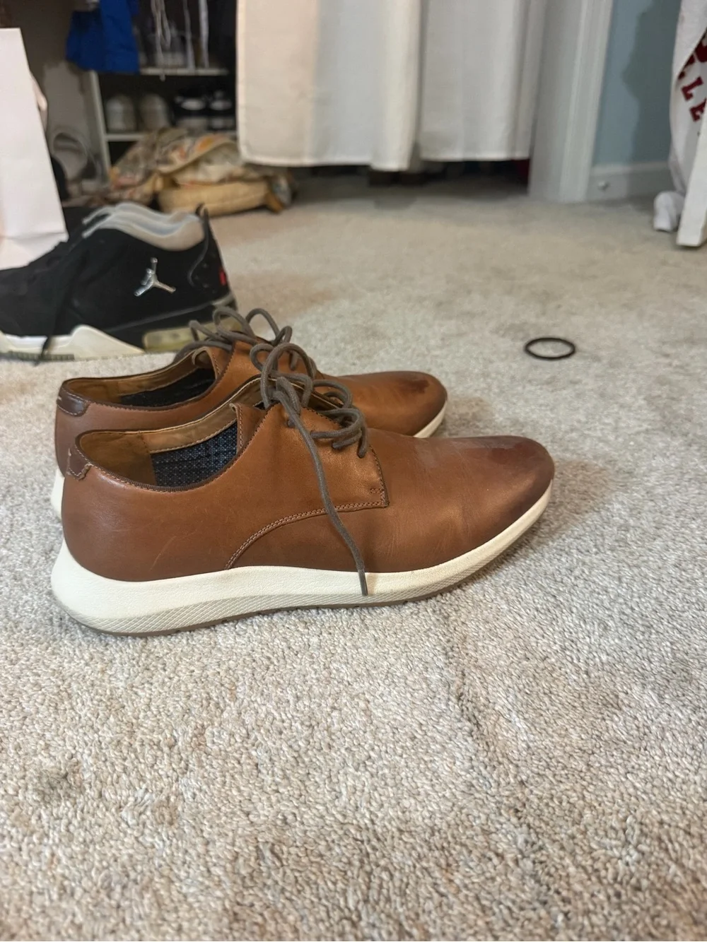Men's Casual Leather Lace-Up work shoe